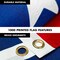 G128 - 6 Feet Tangle Free Spinning Flagpole (Silver) American USA Brass Grommets Printed 3x5 ft (Flag Included) Aluminum Flag Pole